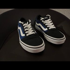 Vans Off The Wall Kids Sneakers Size 1 - Blue/Black Color